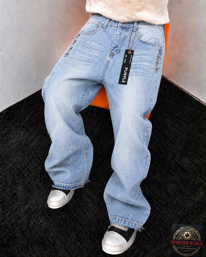 Purple Baggy Jeans