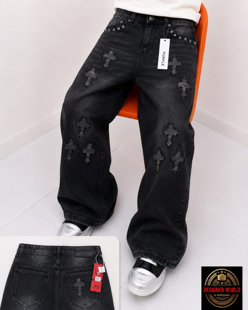 Purple Baggy Jeans