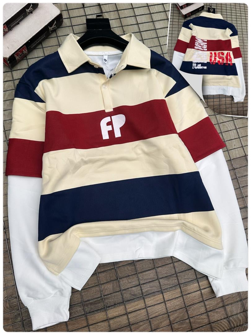 Premium Long Sleeve Collar T-shirt
