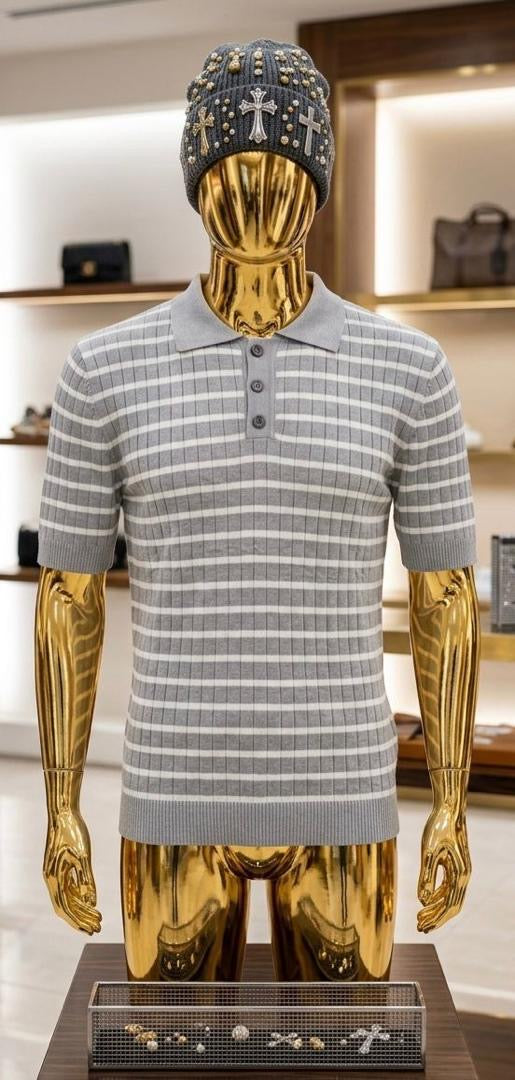 Classic Stripe Collar T-shirt