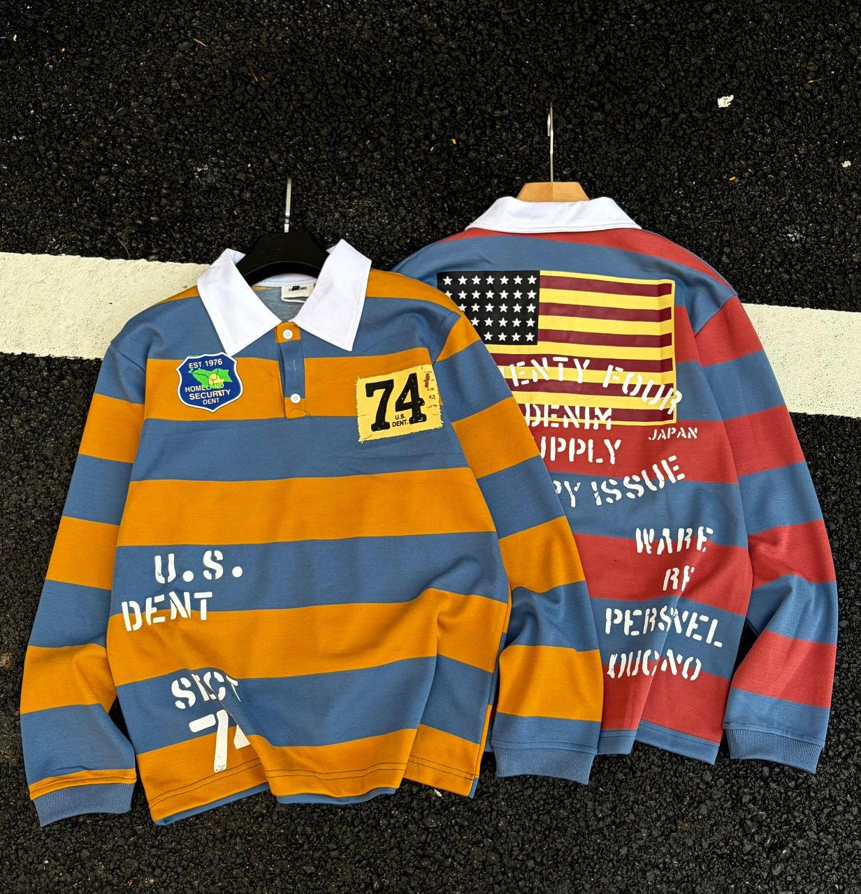Premium Long Sleeve Collar T-shirt