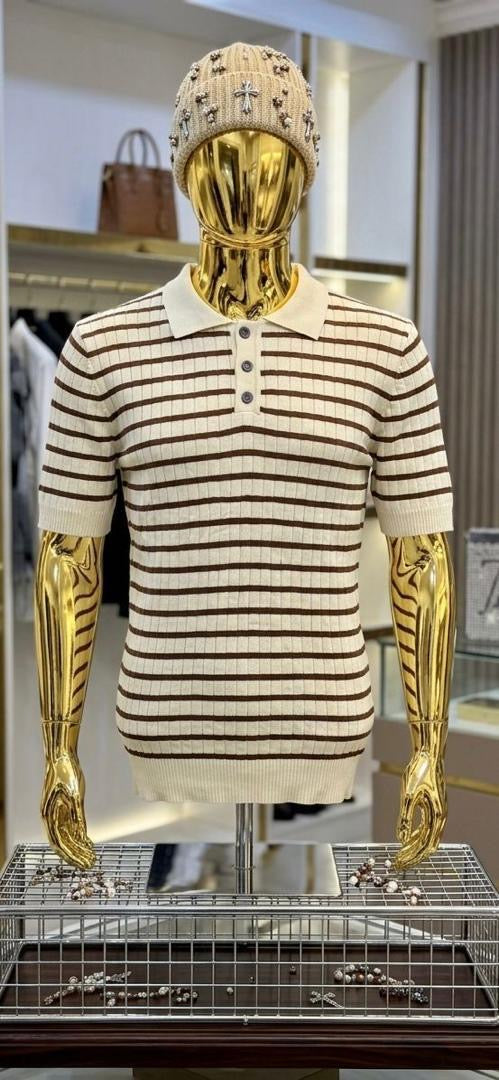 Classic Stripe Collar T-shirt
