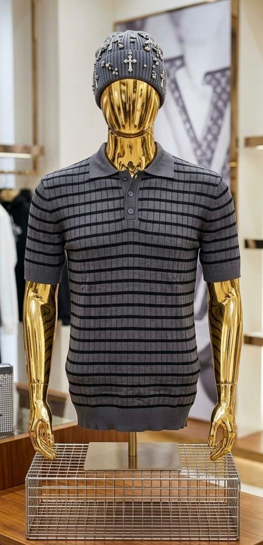 Classic Stripe Collar T-shirt