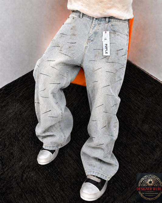 Purple Baggy Jeans