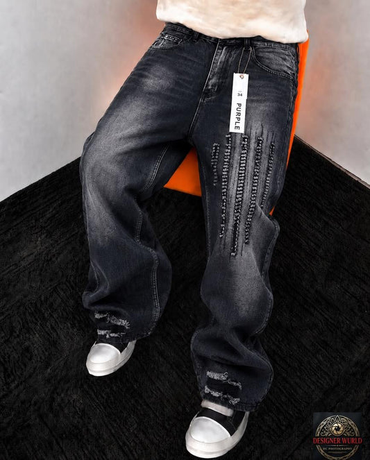 Purple Baggy Jeans