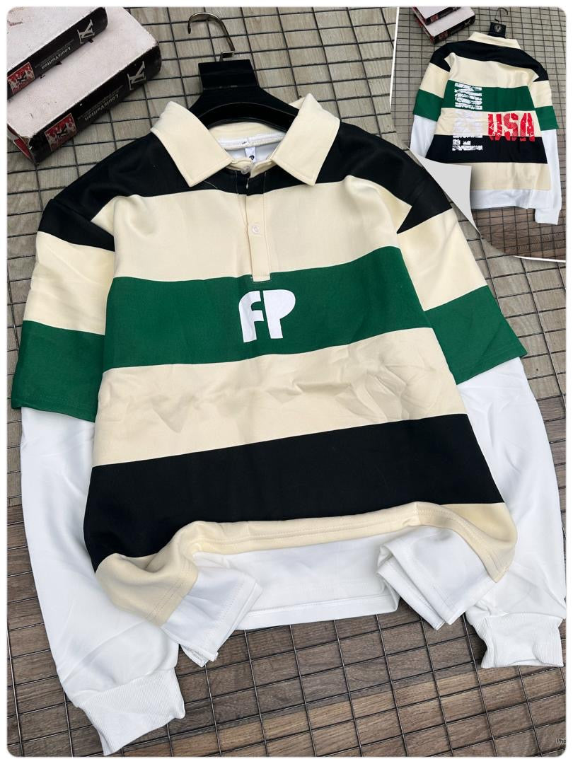 Premium Long Sleeve Collar T-shirt