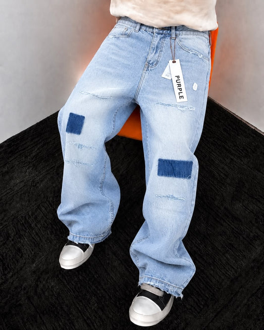 Purple Baggy Jeans