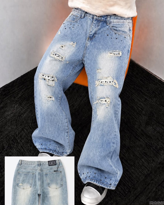 Purple Baggy Jeans