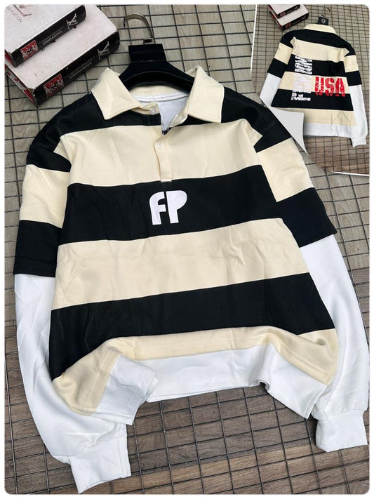Premium Long Sleeve Collar T-shirt