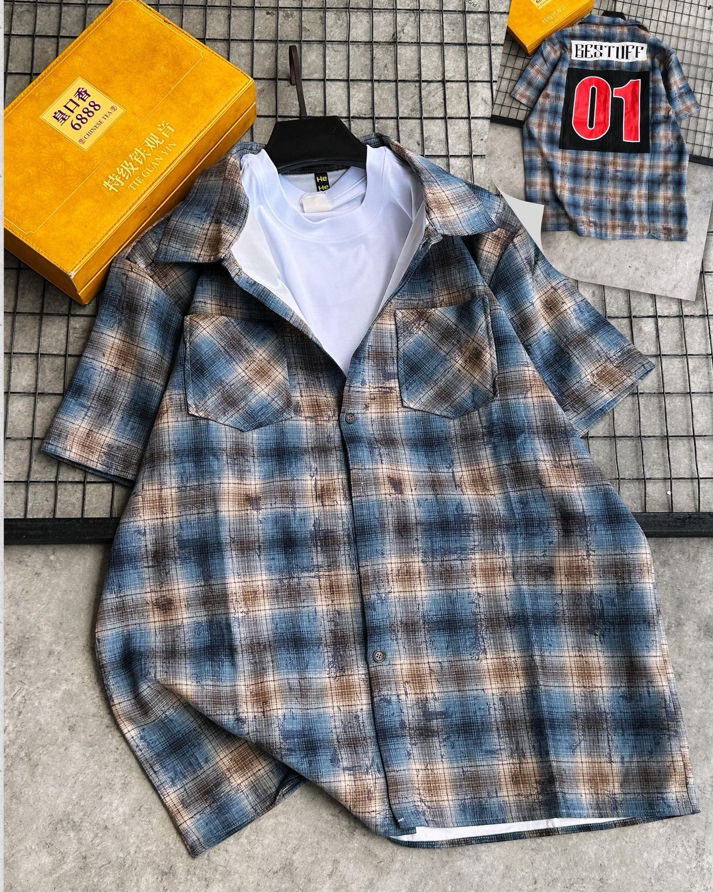 Short Sleeve Stripe Shirt